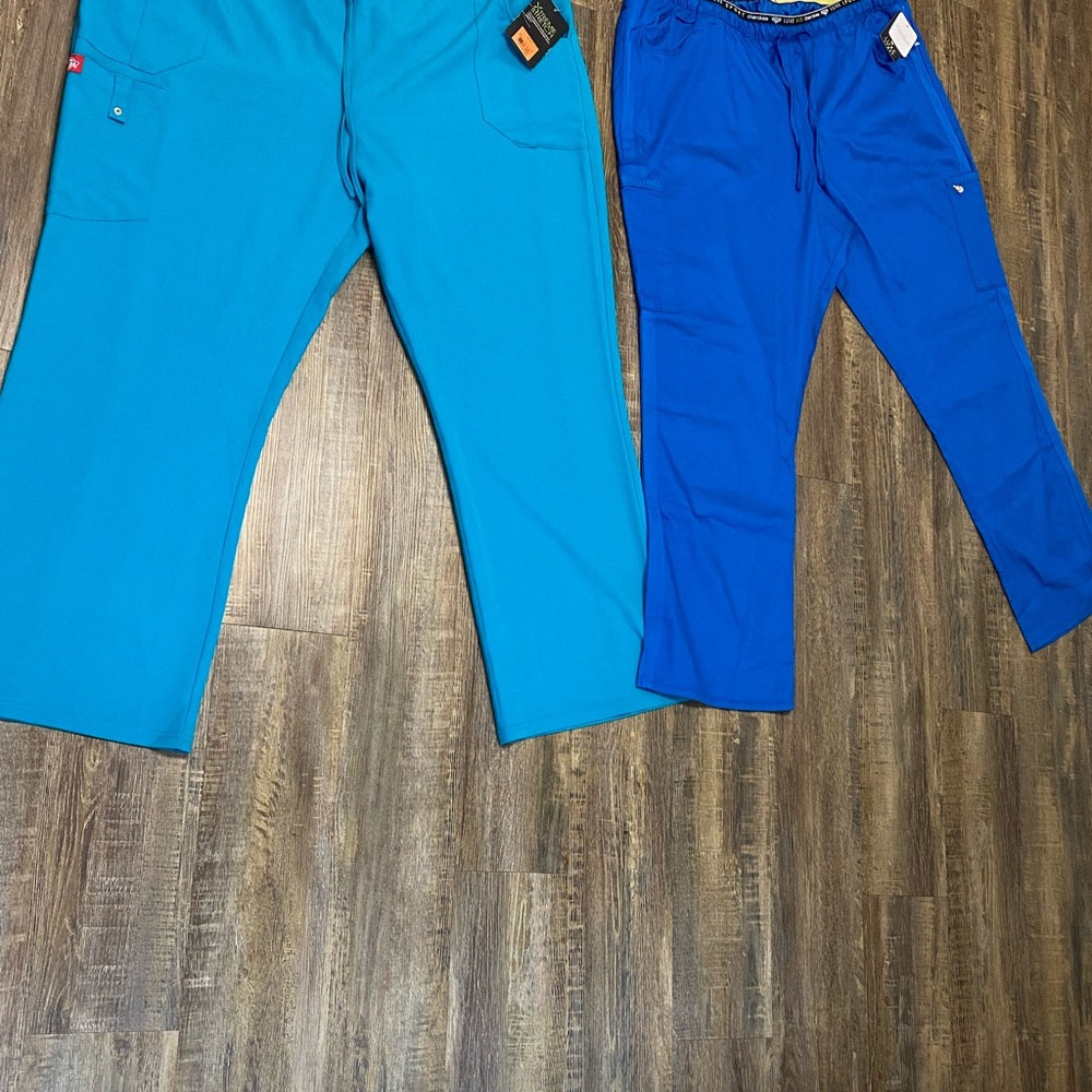 Cherokee Luxe Sport and Dickies Ladies Medical Scrub Pants Lot Of‎ 2 3XL NWT